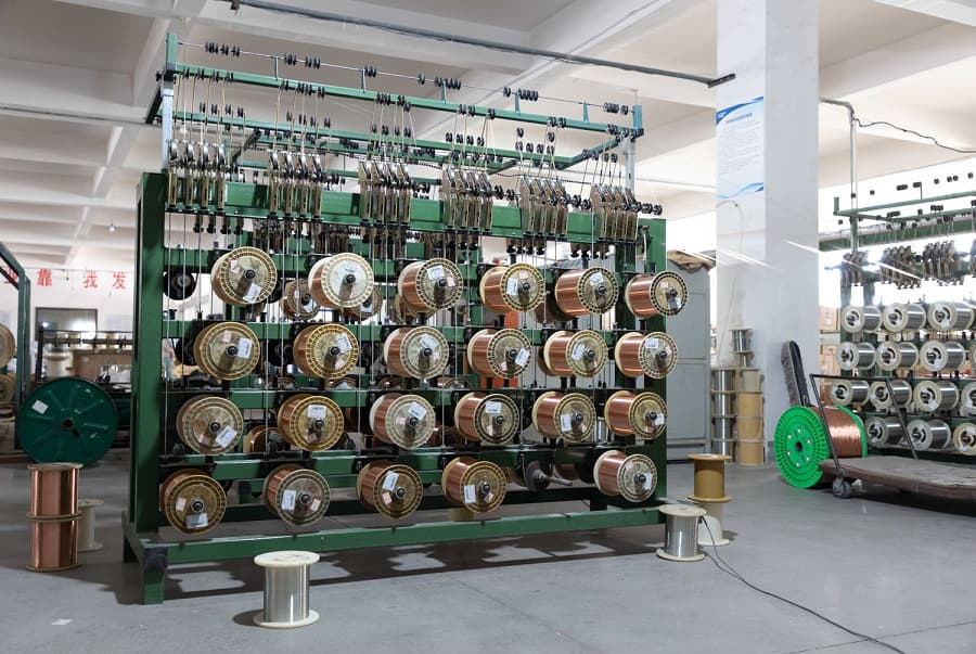 Wire winding and spooling production line